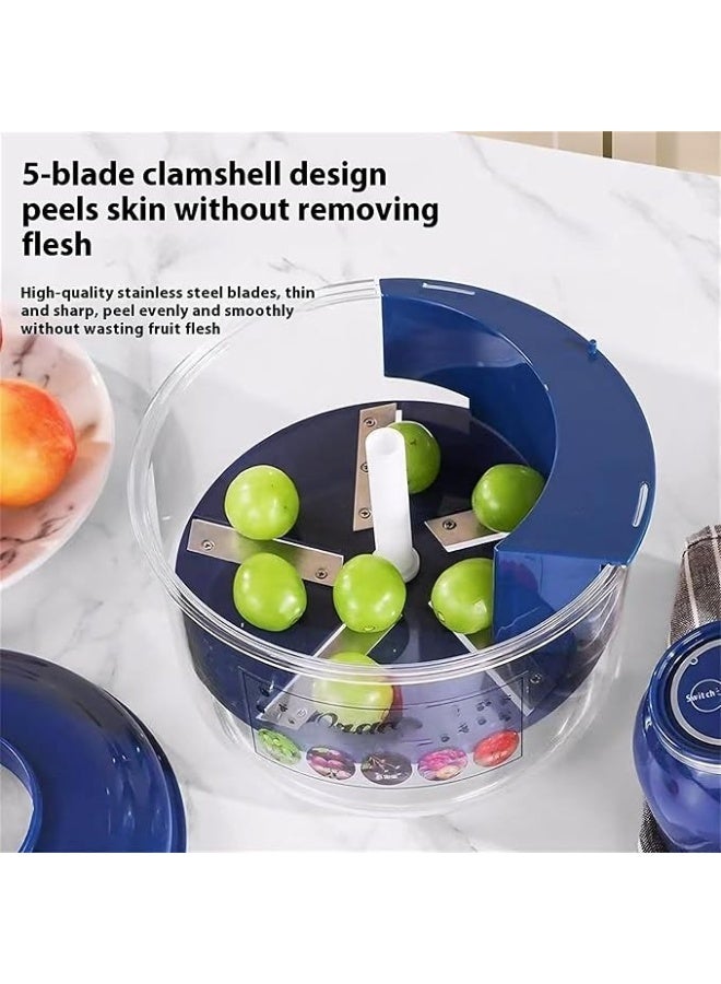 Vision Automatic Electric Fruit & Vegetable Peeler – 2025 Upgraded Rechargeable Skin Remover Machine for Grapes, Garlic, Tomatoes & Small Fruits | Fast & Safe Peeling Tool for Home & Commercial Use - Image 3