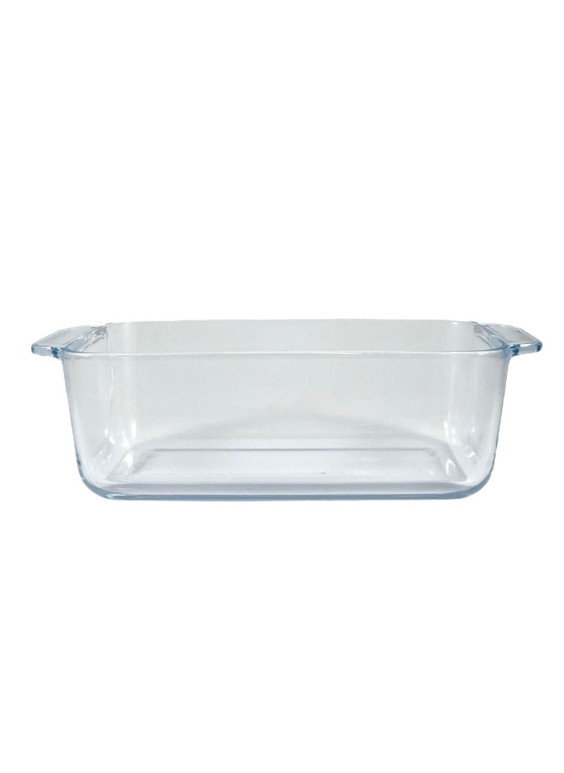 Homemaker Rectangular Glass Loaf And Baking Dish, 1.8 Lt Capacity, 26.4X13 Cm Diameter, 7.7 Cm Height - Clear  - Image 4