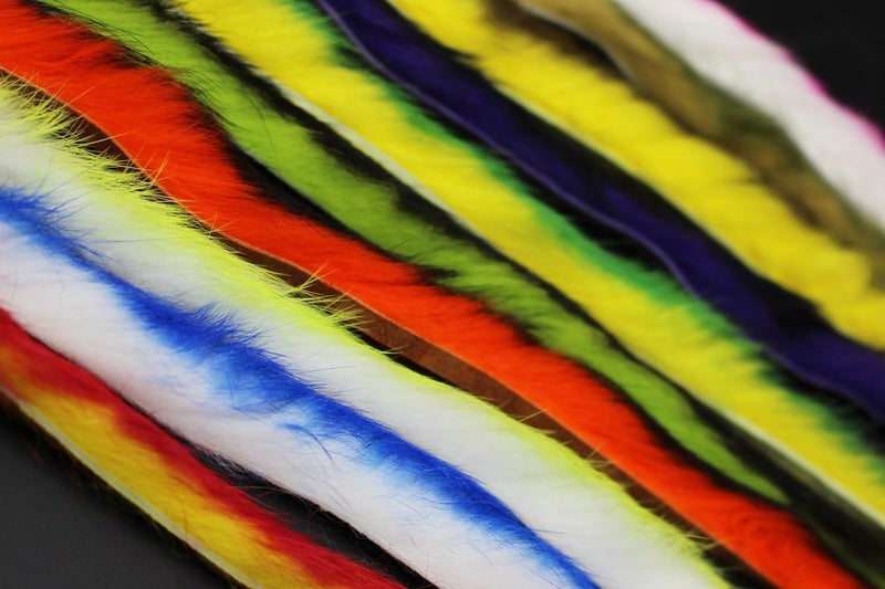 Tigofly 10 Colors Double Color Rabbit Zonker Strips 5/32" 4mm Width Steelhead Bass Streamers Fly Tying Materials - Image 3