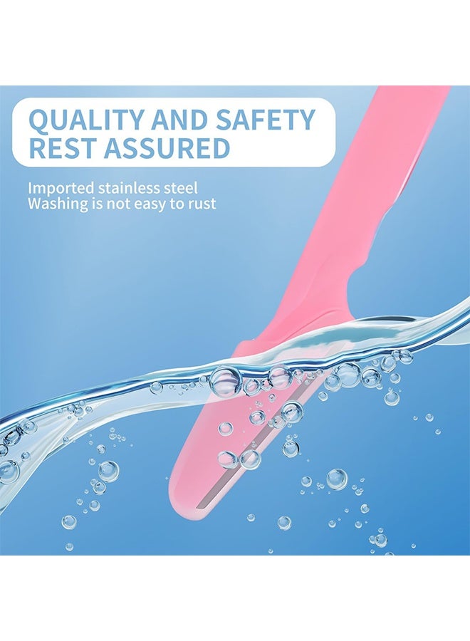 JS Pack Of 20 Multi-purpose Face and Eyebrow Hair Removal Safety Razor, Portable Facial Hair Remover, Body Hair Trimmer, Safety Hair Fuzz Removal, Multicolor - Image 2