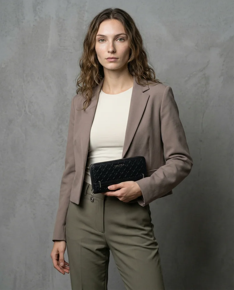 NAUTICA JOY Zip-Around Long Wallet