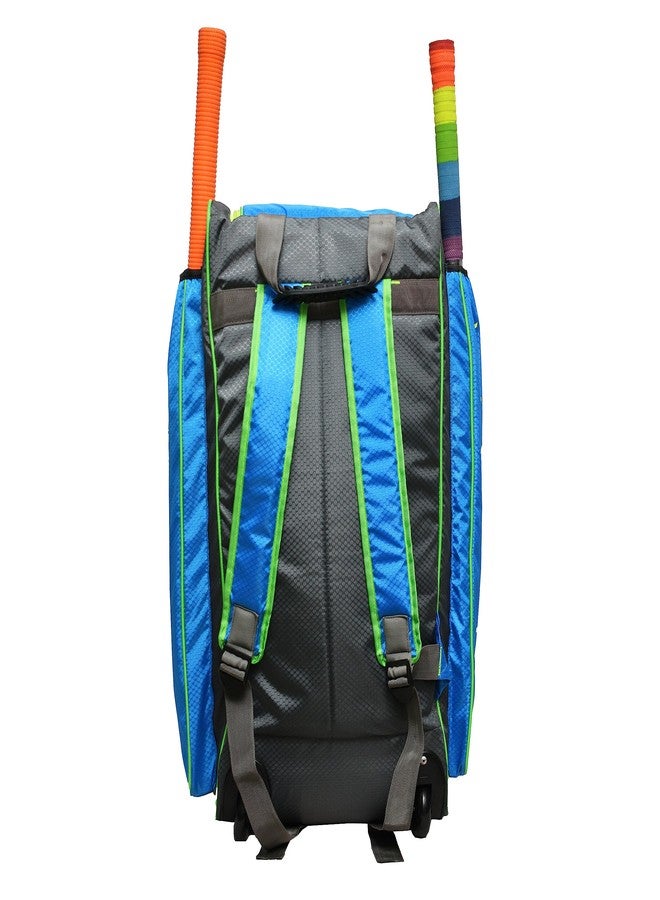GLS Polyester Xtreme Sky Blue Color Duffle Cricket KIT Bag with Two BAT Compartment and Shoe Compartment - Image 4
