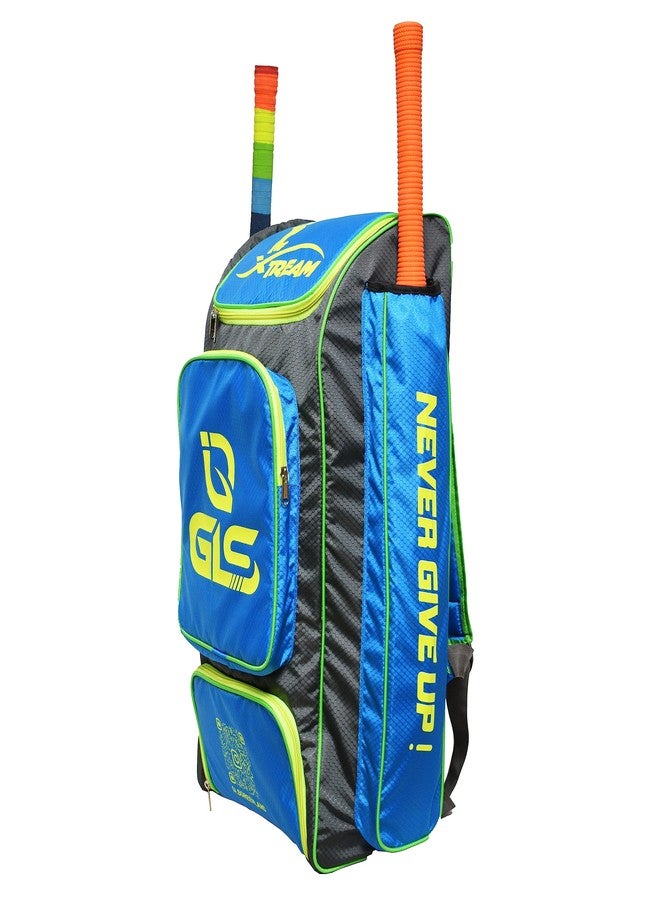 GLS Polyester Xtreme Sky Blue Color Duffle Cricket KIT Bag with Two BAT Compartment and Shoe Compartment - Image 3