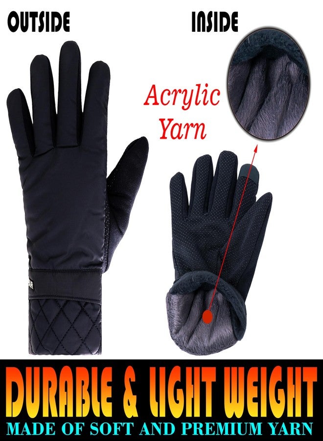 Aseenaa Sports Touchscreen Compatible Motorcycle Gloves for Bike Riding Camping Driving, Full Finger Motorcycle Riding Gloves for Men & Women, Durable & Breathable | Set of 1 | Blue - Image 2