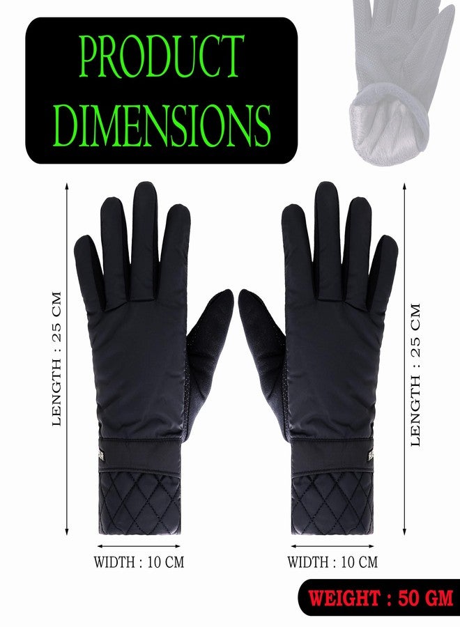 Aseenaa Sports Touchscreen Compatible Motorcycle Gloves for Bike Riding Camping Driving, Full Finger Motorcycle Riding Gloves for Men & Women, Durable & Breathable | Set of 1 | Blue - Image 4