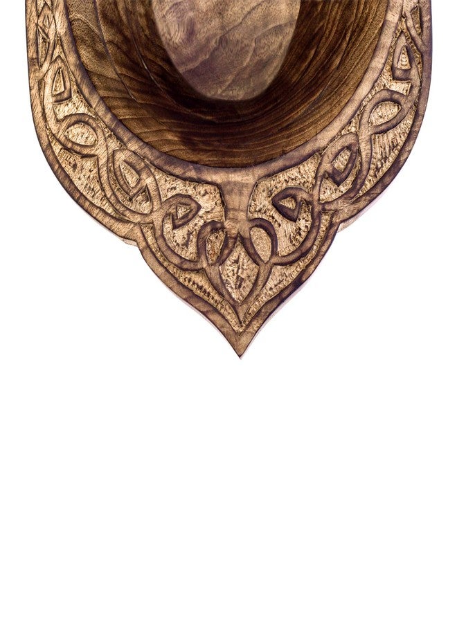 Divit Shilp Natural Wooden Trays, Serving Bowl for Salad, Veggies and Fruits, Large Deep for Family, Party (Vikign Bowl) - Image 5