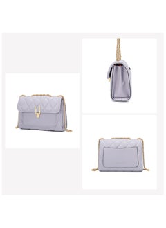PIERRE LOUES Women's Cross-Body Bags Purple Chain Bag Handbags for Women,Lightweight Crossbody Designer Shoulder Bag Purse,Ladies Fashion Phone Bag，Adjustable Strap PU Leather with Multi Zipper Pockets  - Image 3