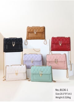 PIERRE LOUES Women's Cross-Body Bags Purple Chain Bag Handbags for Women,Lightweight Crossbody Designer Shoulder Bag Purse,Ladies Fashion Phone Bag，Adjustable Strap PU Leather with Multi Zipper Pockets  - Image 5