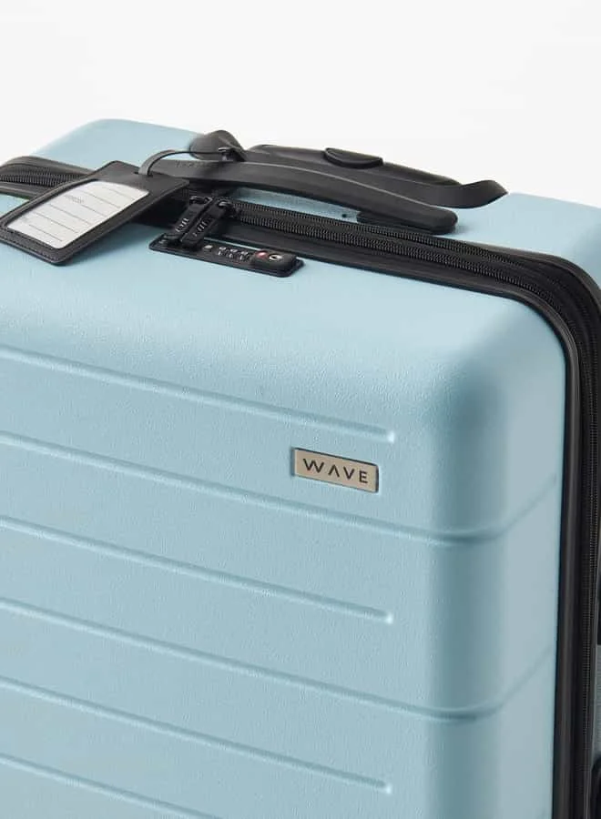 وايف Textured Hardcase Luggage Trolley Bag with Retractable Handle