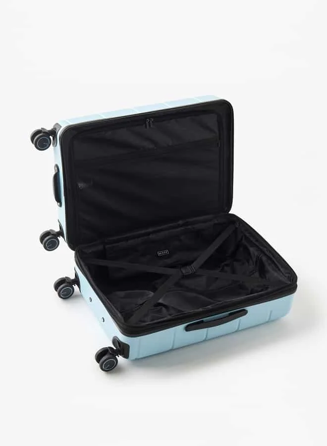 وايف Textured Hardcase Luggage Trolley Bag with Retractable Handle