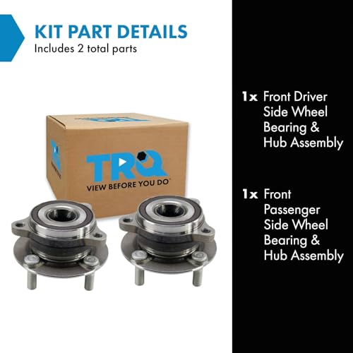 TRQ مجموعة تجميع محامل العجلات الأمامية TRQ متوافقة مع 2016 سايون iA 2019-2020 تويوتا يارس 2017-2018 يارس iA - Image 2