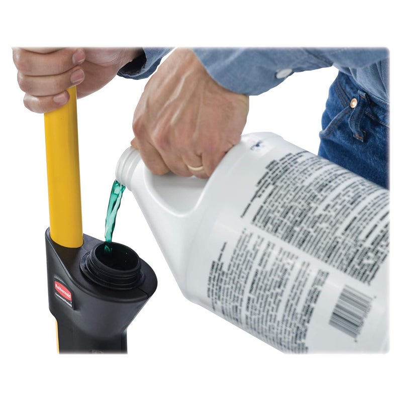 Rubbermaid Rubbermaid Commercial Products HYGEN Pulse Single Sided Microfiber Spray Mop Kit for HardwoodTileLaminated Floors Yellow Perfect for KitchenLobbyBathroom Cleaning  - Image 2
