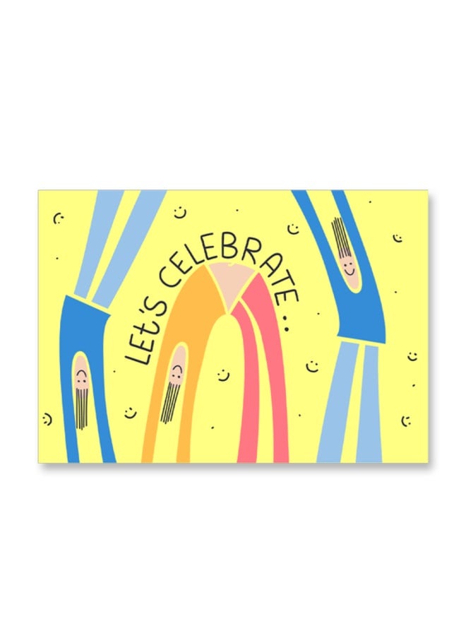 Greeting card LETS CELEBRATE