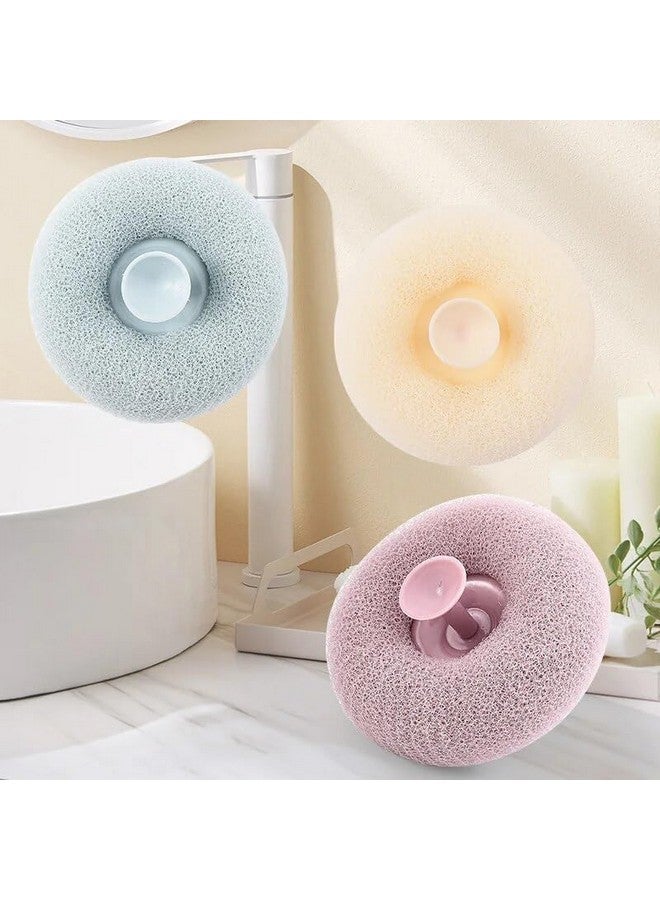 KLIVE Super Soft Bath Sponge Flower, Ultra Soft Bath Body Shower Sponge, Sucker Bath Flower Sponge, Bath Sponge Cleaning Brush Loofah Bath Sponge Body Scrubber (1Pcs) (Multicolor) - Image 1