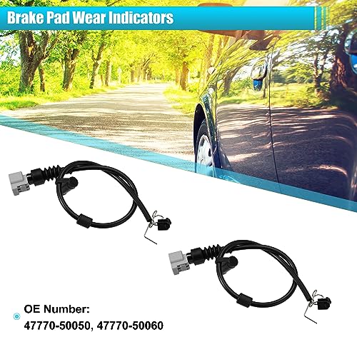 X AUTOHAUX 2pcs 47770-50050 47770-50060 Front Rear Brake Pad Electronic Wear Sensor for Lexus LS430 2001-2006 - Image 2