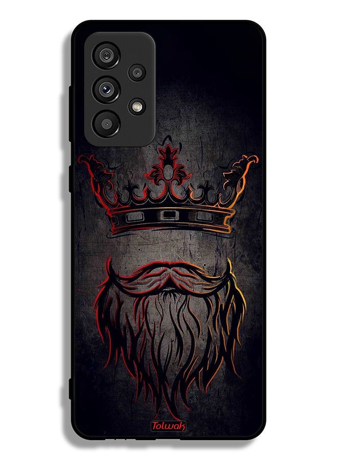 Tolwak Samsung Galaxy A73 5G Protective Case Cover King Artwork - Image 1