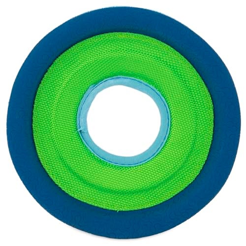 Chuckit! Zipflight Flying Disc Dog Toy, Small (6"), Green and light Blue - Image 4