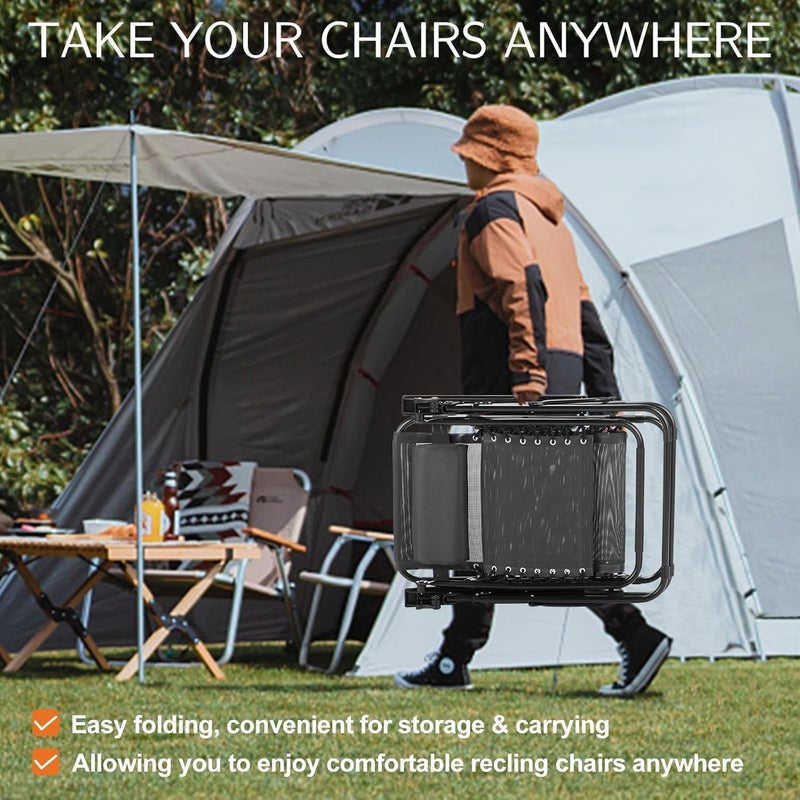 Altis Zero Gravity Relaxing Chair, Lightweight, ‎160 x 66 x 110 cm, Black (Black 2) - Image 3