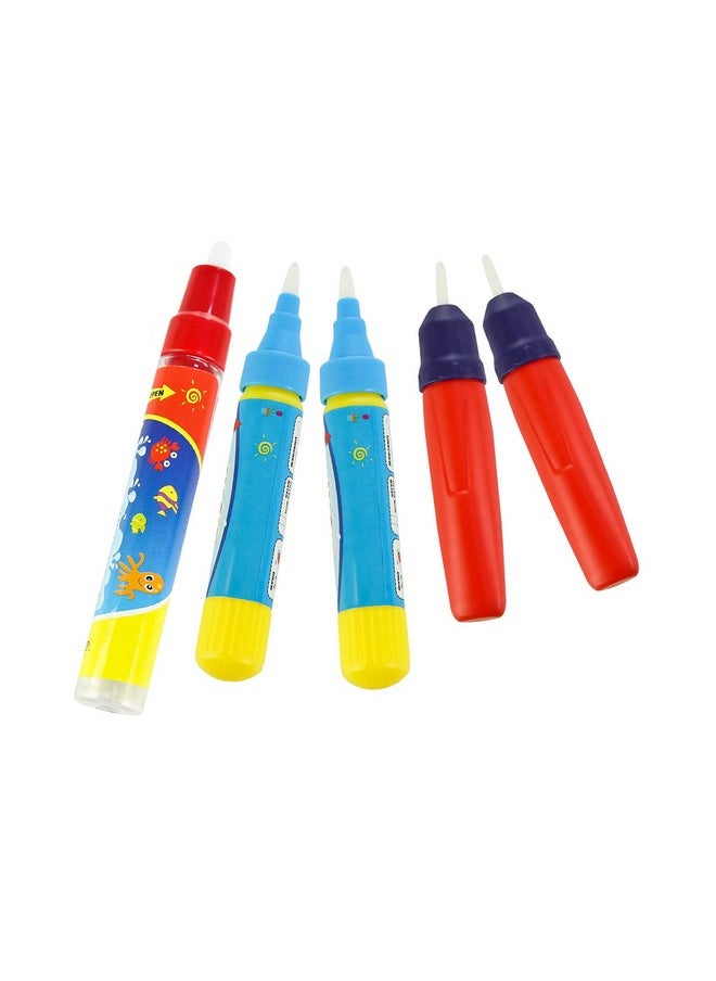 Coolplay Water Pens Doodle Replacement Pens For Drawing Mat Drawing Book Magic Pens Kids Pen Brushes - Pack Of 5  - Image 1