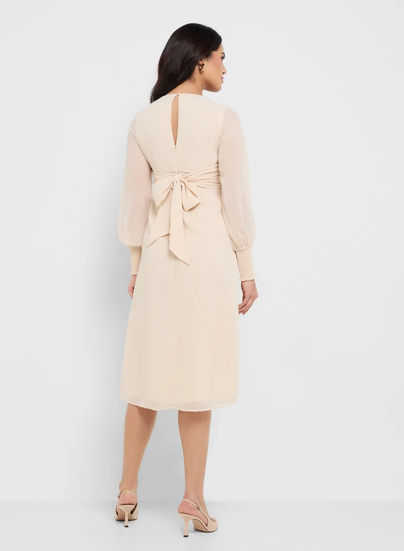 Hope & Ivy Floral Chiffon Dress