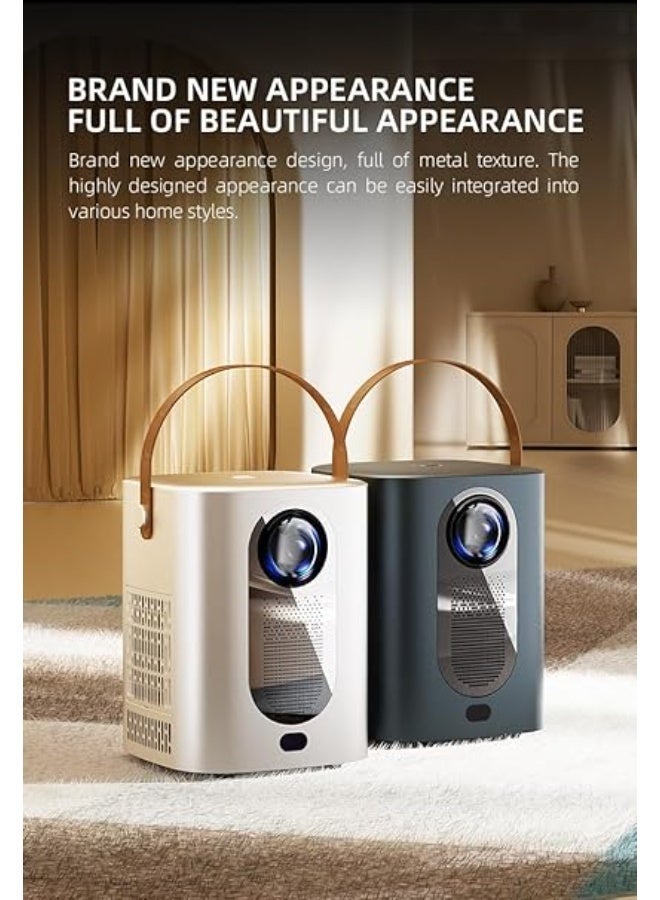 يوندا جهاز عرض Smart4 بتقنية LED بدقة 1080P Full HD | سطوع 8400 لومن | يدعم دقة 4K | تلفزيون أندرويد، واي فاي، بلوتوث، HDMI، USB | جهاز عرض للمسرح المنزلي مع جهاز تحكم عن بعد صوتي - Image 5