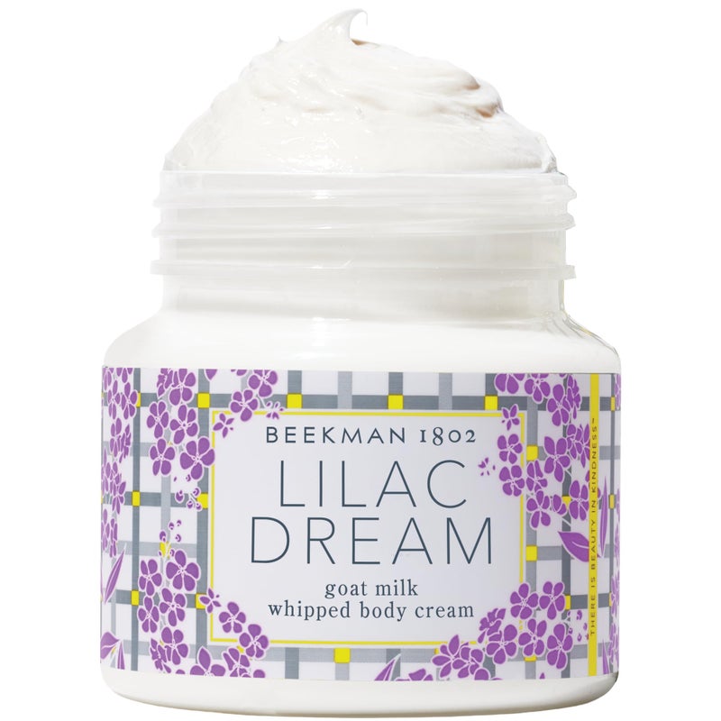 Beekman 1802 Whipped Body Cream â€“ Moisturizes & Softens Skin with Goat Milk, Mango Seed Butter & Vitamin E â€“ 8 oz â€“ Lilac Dream - Image 1