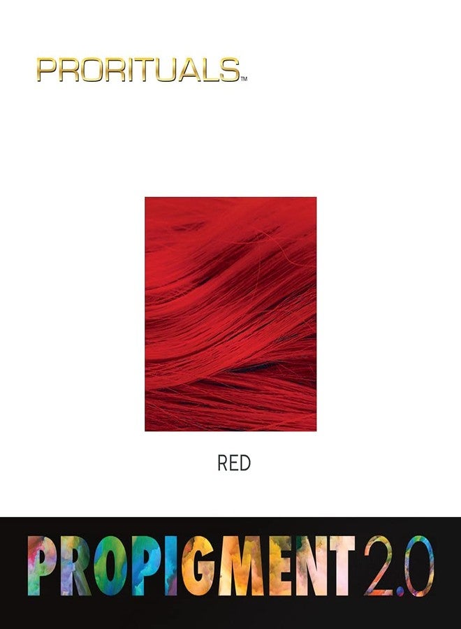 بروريتشالز بروريتشوالز برو بيجمنت 2.0 - صبغة شعر احترافية - صبغة شعر حمراء دائمة، لون نابض بالحياة - شعر ناعم كالحرير، أحمر، 4 أونصة - Image 5