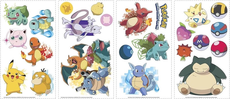 RoomMates RMK2535SCS Pokemon Iconic Peel and Stick Wall Decals - Image 3