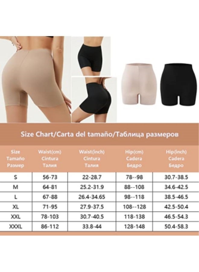 Seamless Shapewear for Women Shorts Tummy Control Body Shaper Shorts Under Dress Slip Shorts,Beige - Image 2