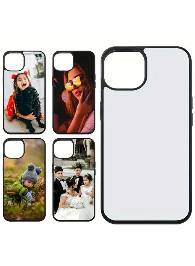 2pcs DIY Sublimation Blank Phone Case Compatible with iPhone 15 Plus - Image 2
