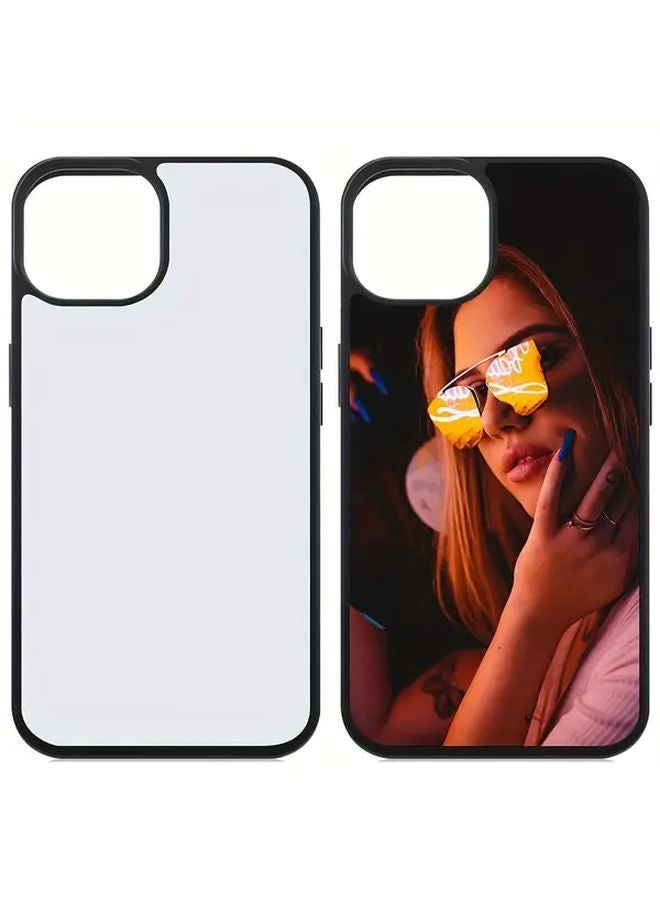 2pcs DIY Sublimation Blank Phone Case Compatible with iPhone 15 Plus - Image 4
