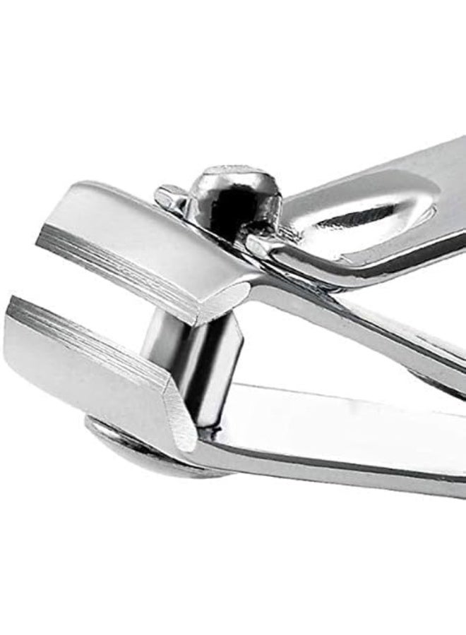 قصافة أظافر معدنية عالية الجودة من الفولاذ المقاوم للصدأ للعناية الشخصية والعناية بالأظافر اليدين والقدمين، أداة تقليم أظافر دقيقة وحادة للشعر القصير والطويل، تصميم عملي كلاسيكي مع رافعة للضغط وشفرات مقوسة متينة لقص الأظافر بدقة ونظافة، مثالية للاستخدام المنزلي والمهني، مقاومة للصدأ وسهلة الحمل والتنقل، أداة تجميلية متينة لإزالة الأطراف الزائدة والاعتناء بالأظافر لجميع الأعمار، أداة قص أظافر يدوية احترافية للعناية الشخصية اليومية ولتقليم الأظافر بشكل آمن وسريع ودقيق. - Image 3