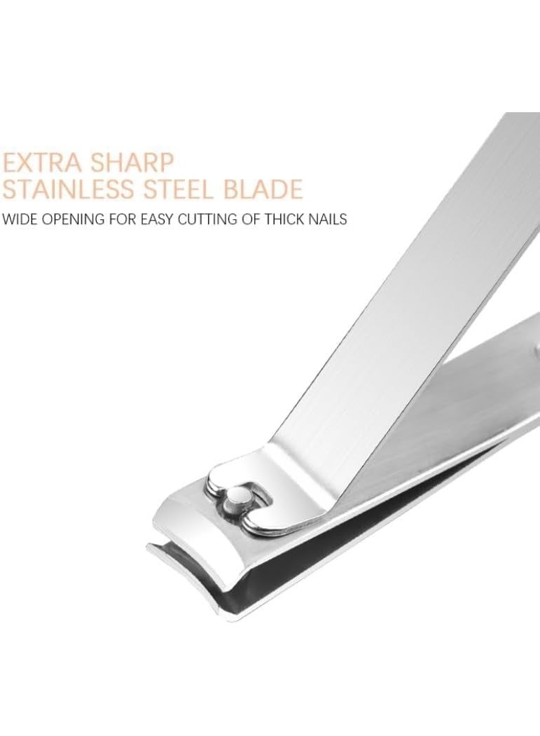 قصافة أظافر معدنية عالية الجودة من الفولاذ المقاوم للصدأ للعناية الشخصية والعناية بالأظافر اليدين والقدمين، أداة تقليم أظافر دقيقة وحادة للشعر القصير والطويل، تصميم عملي كلاسيكي مع رافعة للضغط وشفرات مقوسة متينة لقص الأظافر بدقة ونظافة، مثالية للاستخدام المنزلي والمهني، مقاومة للصدأ وسهلة الحمل والتنقل، أداة تجميلية متينة لإزالة الأطراف الزائدة والاعتناء بالأظافر لجميع الأعمار، أداة قص أظافر يدوية احترافية للعناية الشخصية اليومية ولتقليم الأظافر بشكل آمن وسريع ودقيق. - Image 4