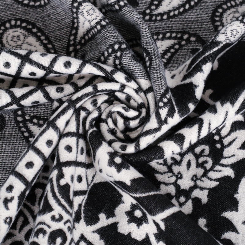 EXTREE Scarfs for Women Pashmina Silky Shawl Wrap for Evening Dressing Blanket Open Front Poncho Cape - Image 3