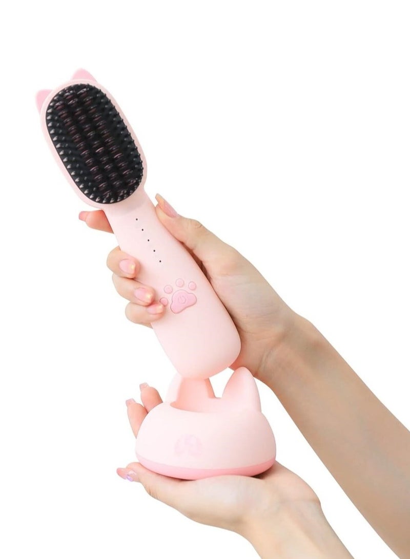 ICON HAIR Hair straightening brush with heat protection technology - long-lasting 5200 mAh battery and fast charging brush.  - Image 3