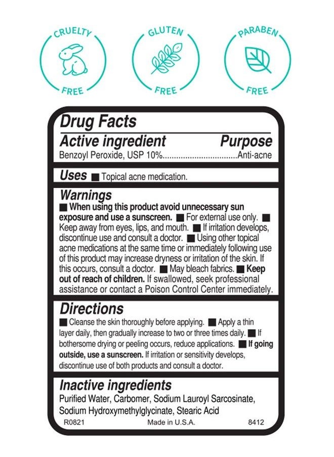 Replenix Benzoyl Peroxide Acne Gel 10% Spot Treatment  - Image 3