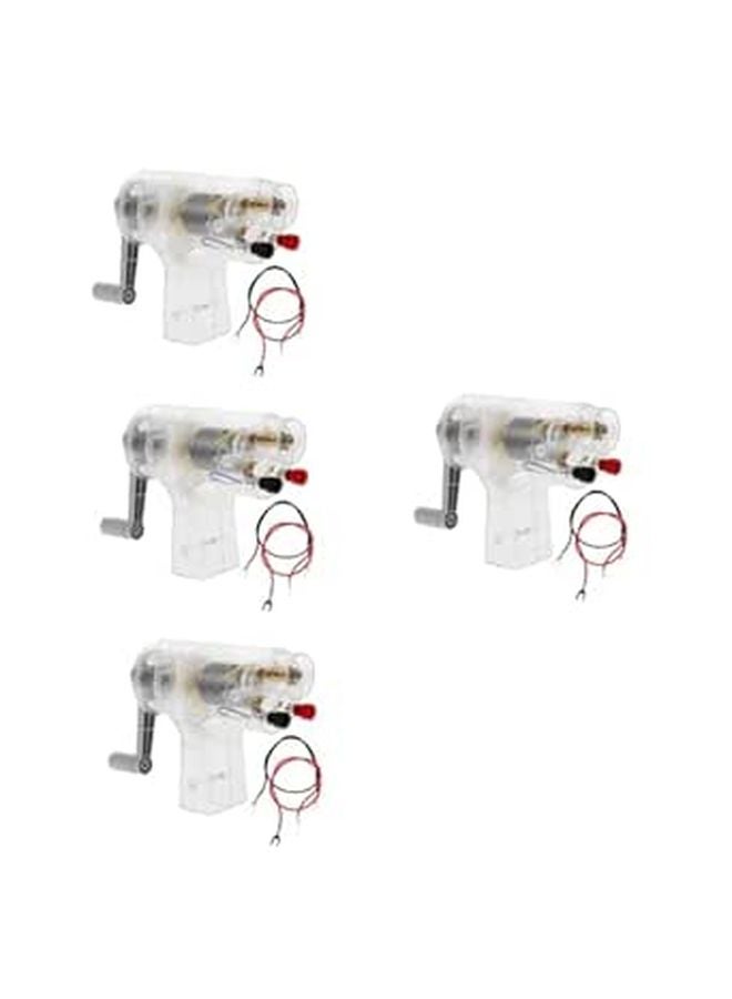 4 Pcs Educational Science Kit Hand Crank Generator For Kids Learning Electricity - Image 1