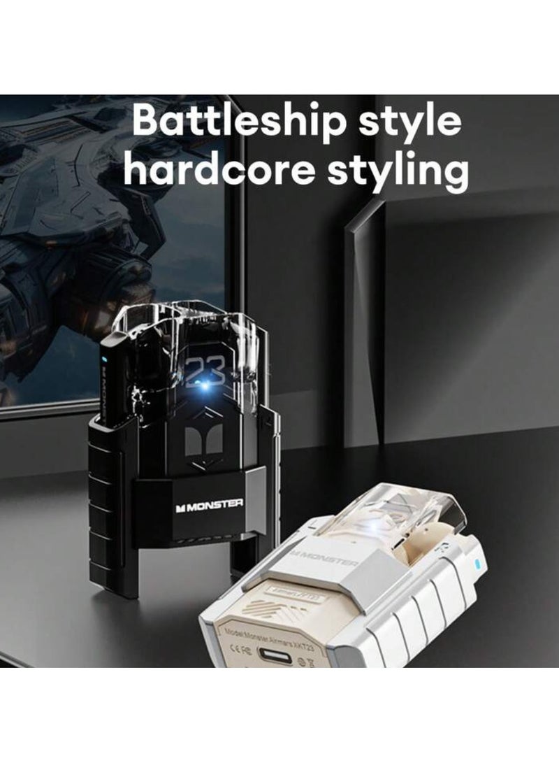 Monster Xkt23 Wireless Earphones With Enc Noise Reduction, Semi-In-Ear Design, 5.4 Hours Battery Life, Hi-Fi Sound Quality, Music & Game Modes, Low Latency, Built-In Microphone - Image 3