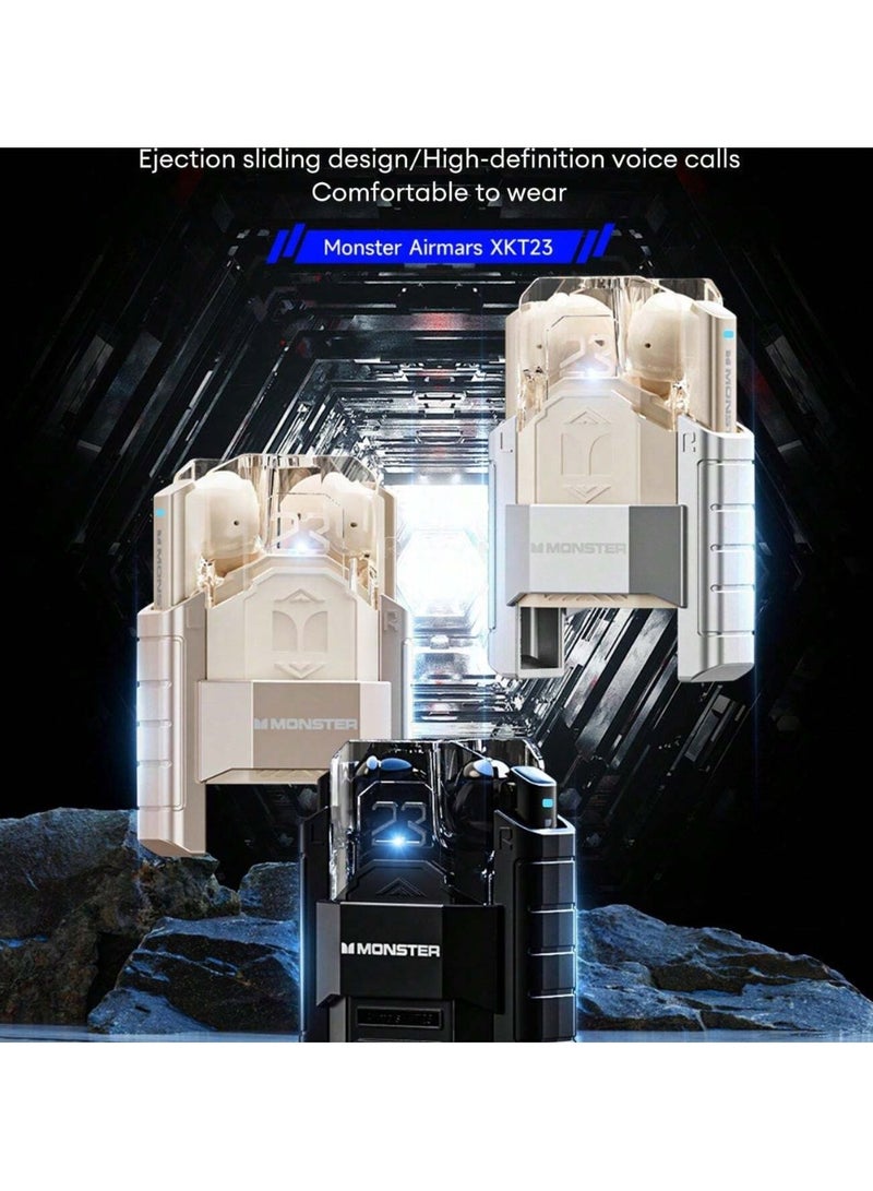 Monster Xkt23 Wireless Earphones With Enc Noise Reduction, Semi-In-Ear Design, 5.4 Hours Battery Life, Hi-Fi Sound Quality, Music & Game Modes, Low Latency, Built-In Microphone - Image 4