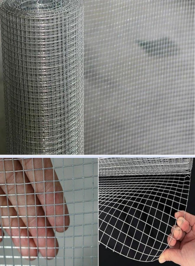 MFBJXC Hardware Cloth 1/4 Inch Galvanized Wire Mesh Roll 8 Inch x 20 ft (23GA) for Garden Plant Welded Metal Wire Fencing Roll, Rabbit Cages Snake Fence (8in-20ft) - Image 4