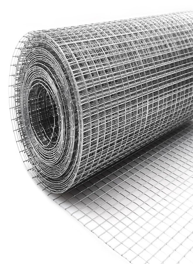 MFBJXC Hardware Cloth 1/4 Inch Galvanized Wire Mesh Roll 8 Inch x 20 ft (23GA) for Garden Plant Welded Metal Wire Fencing Roll, Rabbit Cages Snake Fence (8in-20ft) - Image 1