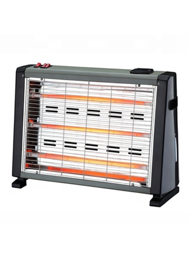 Luxgen Quartz Room Heater Electric 1500W High Performance Heater with Three Infrared Tubes Built In Humidifier Tip Over Safety Switch Efficient Heating for Cold Winter Days Indoors at Home Comfortably - Image 2