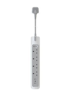 رافيد سلك تمديد طاقة 3 متر، 4 مقابس، 2 منافذ USB-A ومنفذ USB-C  - Image 2