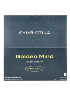 Cymbiotika Cymbiotika, Golden Mind, Brain Health, Vanilla Chai, 30 Pouches, 5 ml Each  - Image 1