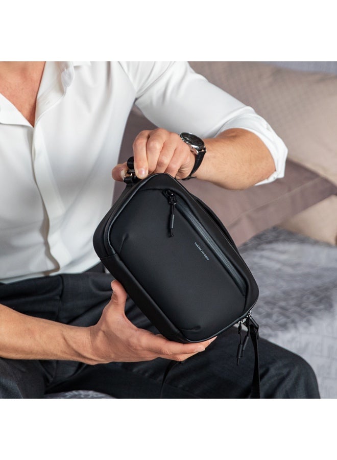 Mark Ryden MR-165 Black Digital Organizer Bag – 3C Series Tech Accessory Pouch with Shoulder Strap, Water-Repellent Oxford Fabric, YKK Zippers – Crossbody or Clutch for Travel and Daily Use - Image 2