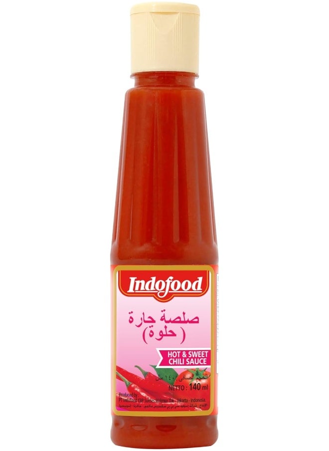 Indofood Indofood Hot and Sweet Chilli Sauce, Authentic Indonesian Flavors - 140 ml 