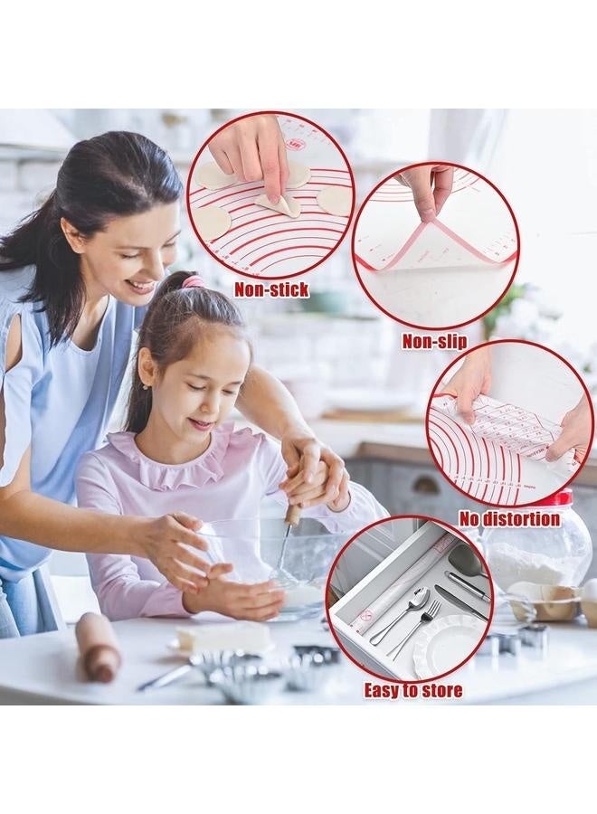 Silicone Baking Mat,40*60cm Non-Slip Pastry Mat for Rolling Dough, Pie Crust & Fondant, Oven Liner with Measurement - Image 4