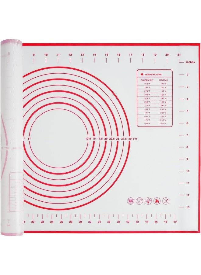 Silicone Baking Mat,40*60cm Non-Slip Pastry Mat for Rolling Dough, Pie Crust & Fondant, Oven Liner with Measurement - Image 2