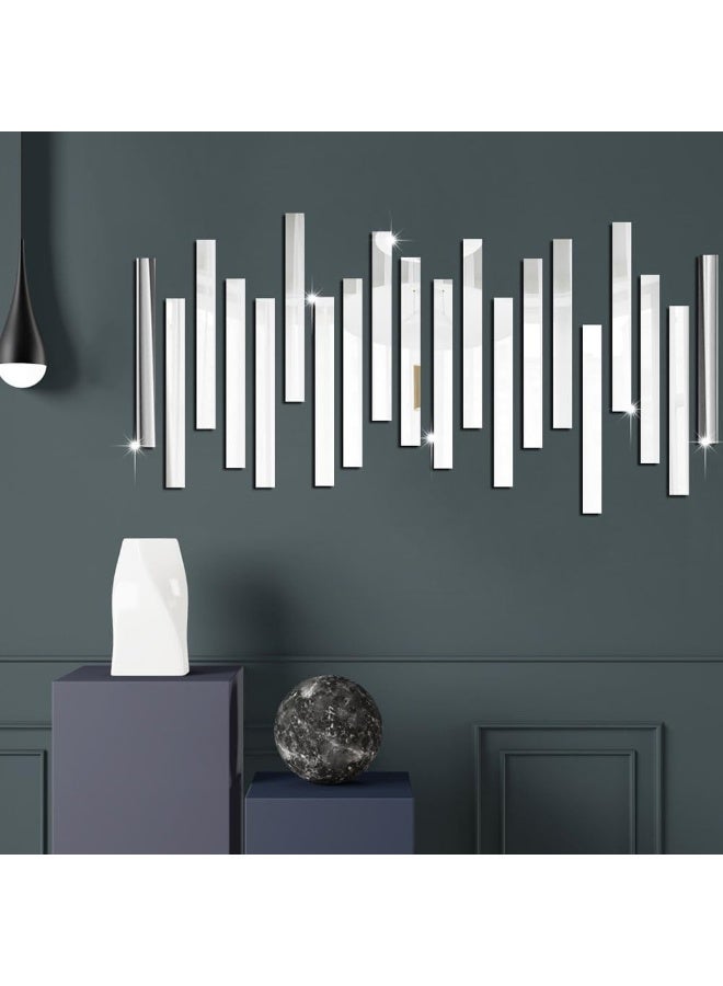 TPGP طقم TPGP من 20 ملصق مرآة لاصق ذاتي على شكل ماسة، مرآة أكريليك ثلاثية الأبعاد قابلة للإزالة، فن ديي، بلاط مقاوم للماء، ملصقات أثاث، ديكور داخلي للجدران، للمنزل، غرفة المعيشة، غرفة النوم - Image 5