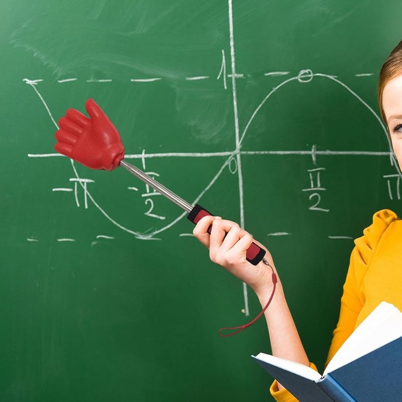 مؤشر المعلم القابل للسحب للعروض التدريبية في الفصل الدراسي باليد الحمراء - Image 5